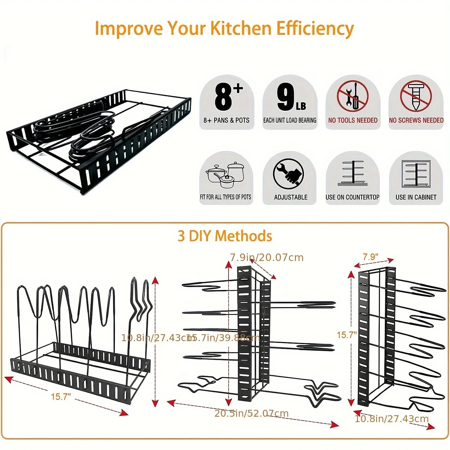 Kitchen Organization & Storage Rack
