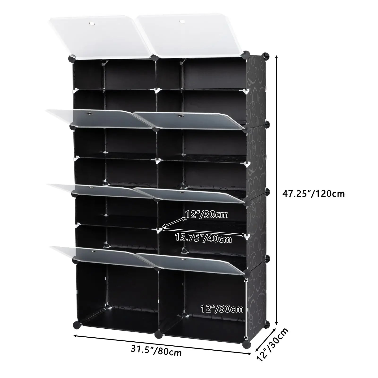 7-Tier Portable 28 Pair Shoe Rack Organizer