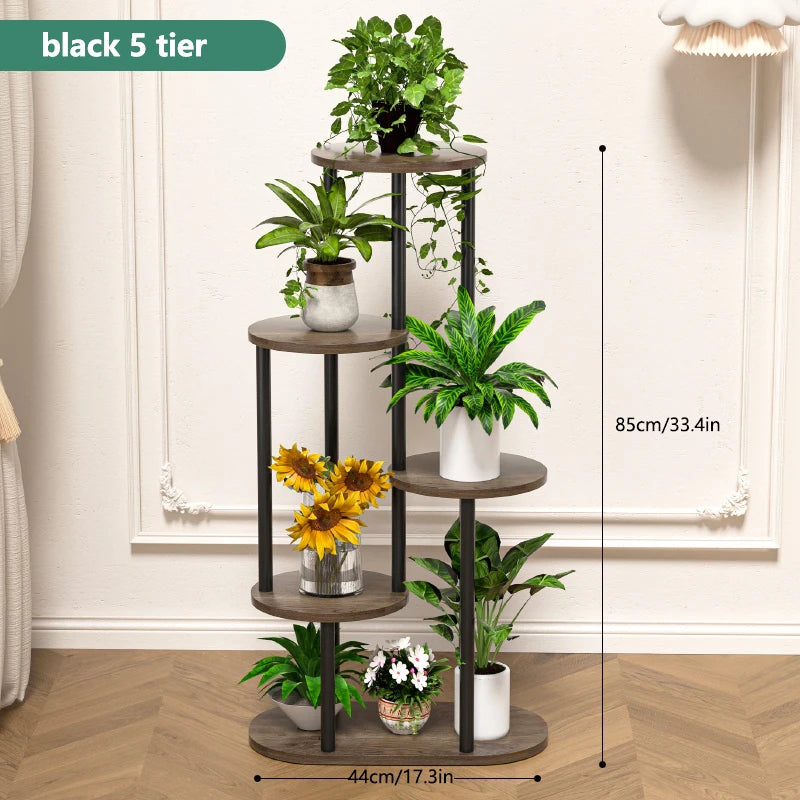 4/5/6 Tier Flower Shelf Planter Rack Storage Organizer