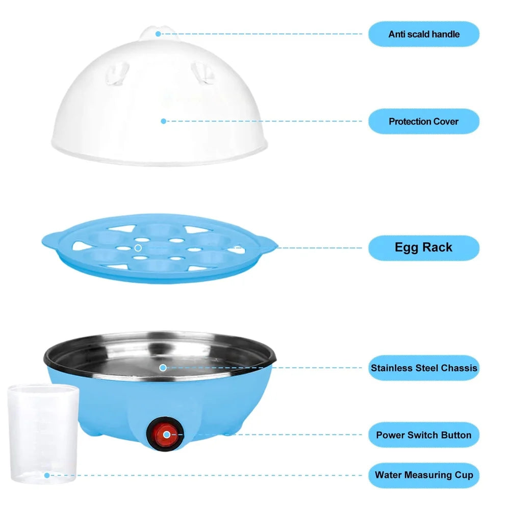 Hard Boiled Poached Scrambled Eggs Omelets Steamer