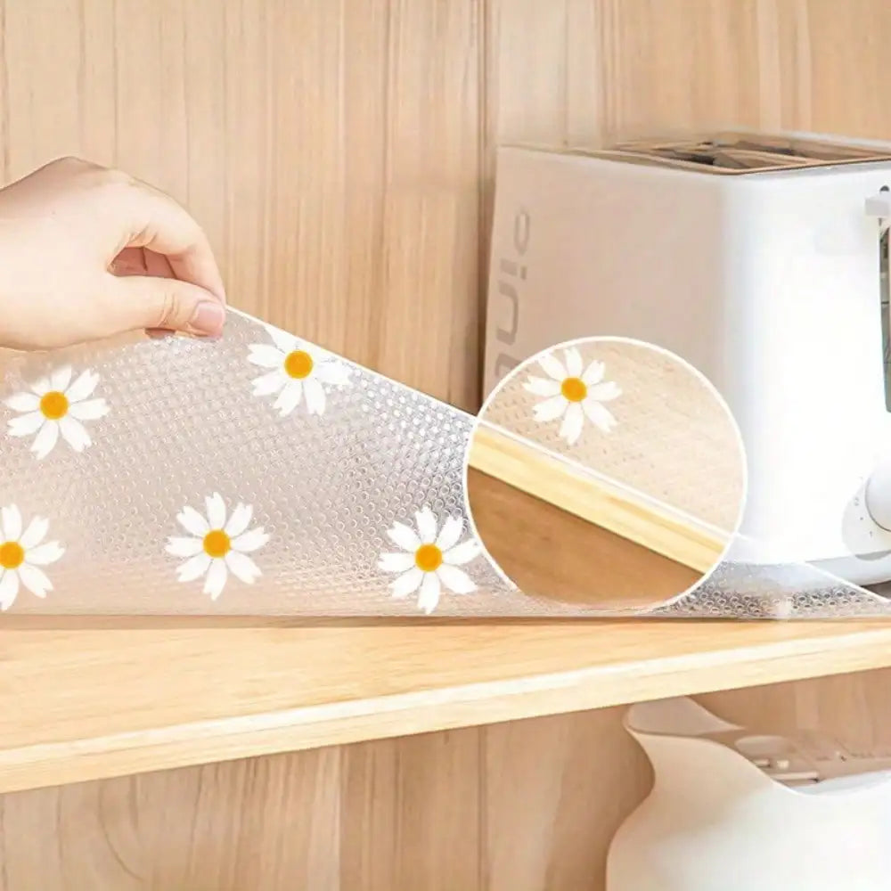 1 Roll 300cm/118inch Waterproof Non-Slip Plastic Shelf Liner