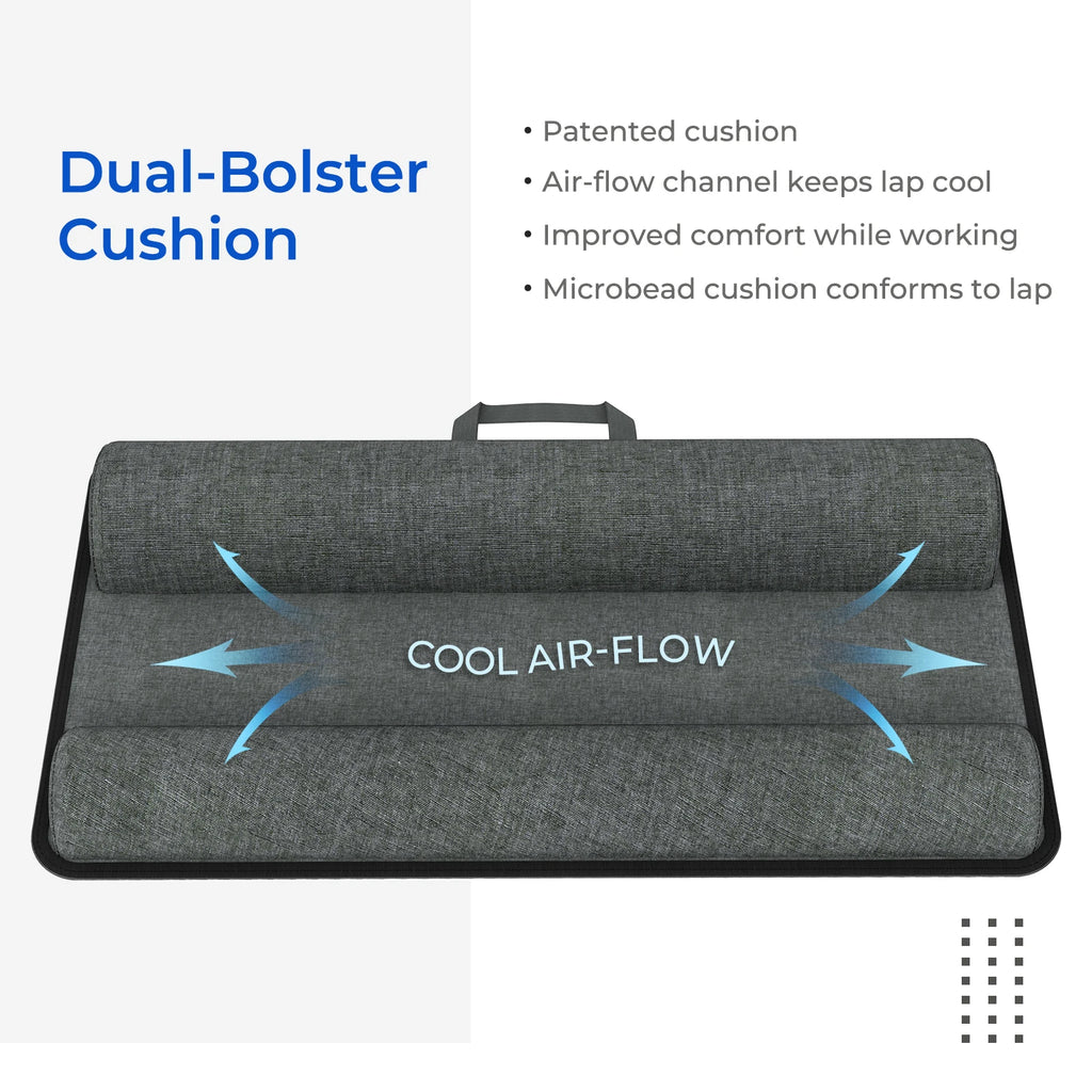 Lap Desk  Pro Mouse Pad and Phone Holder 21.1x12inch Anti-Slip Strip PORTABLE LIGHTWEIGHT