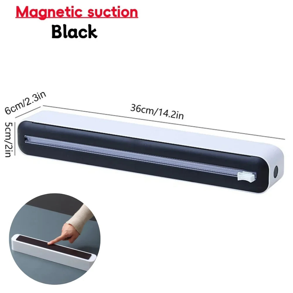 Foil and Plastic Wrap Organizer Refillable Food Cling Film Dispenser