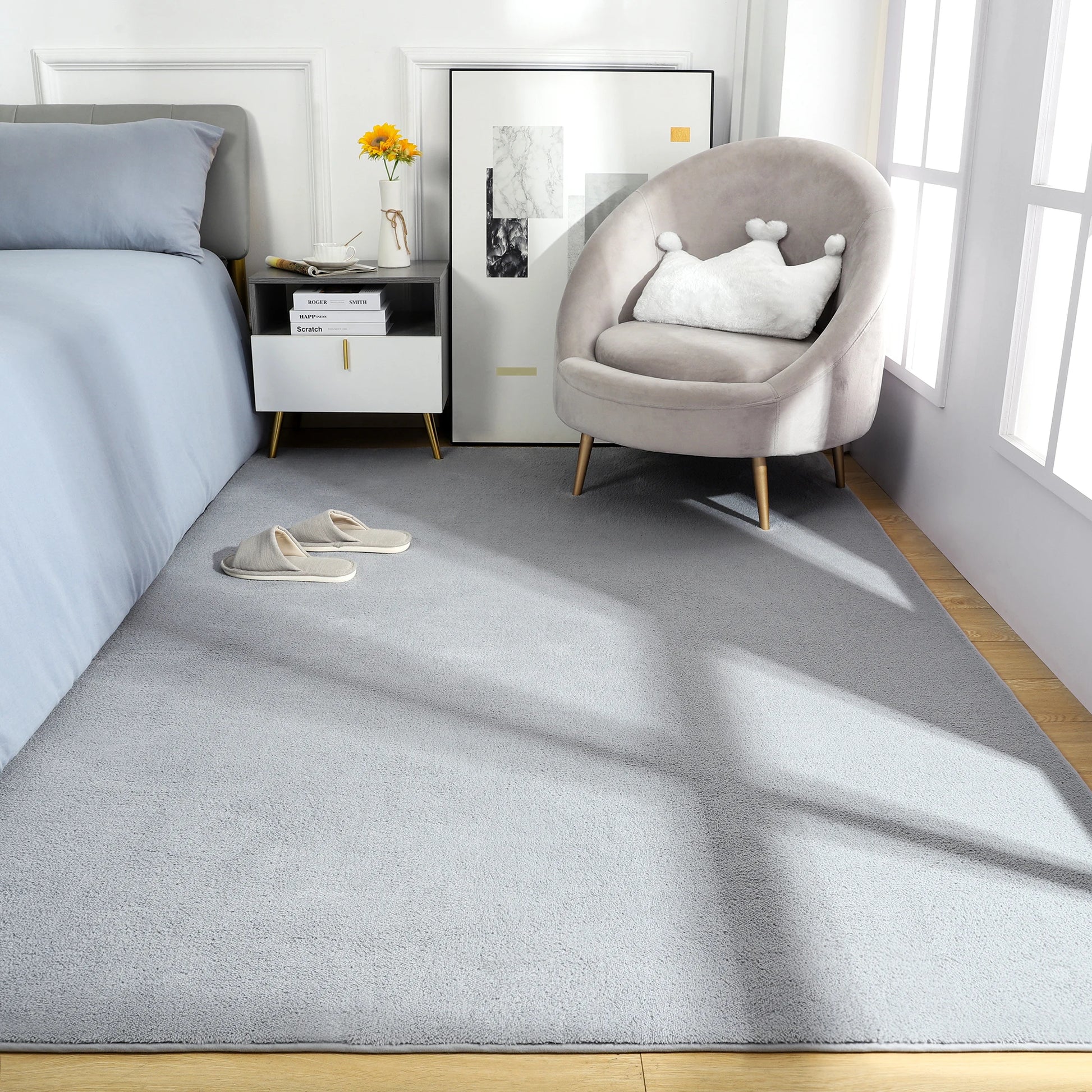Large Soft Floor Rug Children Game Mat Rectangular