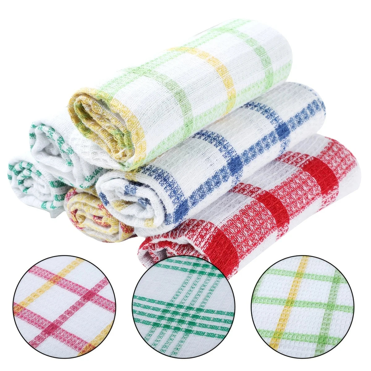 12pcs Soft Absorbent Dishwashing Towels
