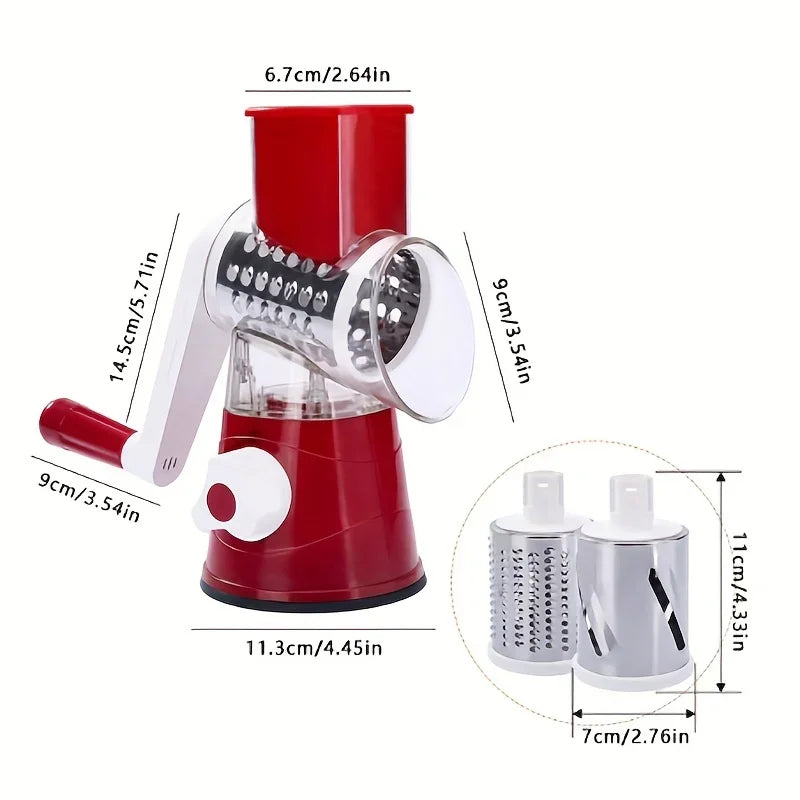 Vegetable Cutter & Slicer Manual Kitchen Cheese Chopper Machine