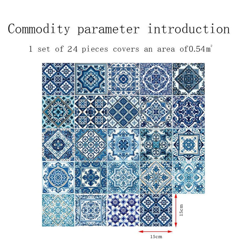 Murals Tile Waterproof Oil Proof Removable Decals