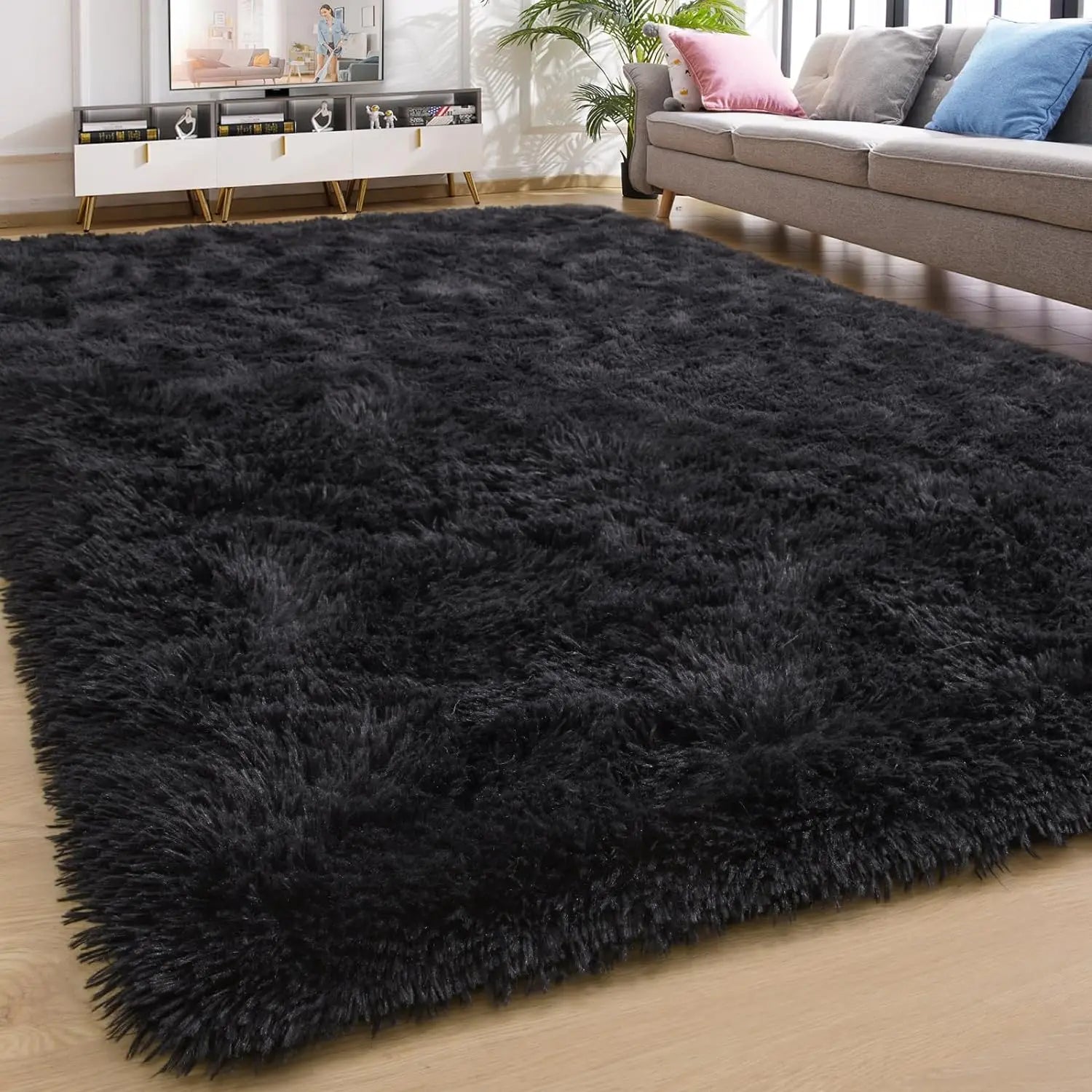 Fluffy Ultra Soft Indoor Modern Area Rugs