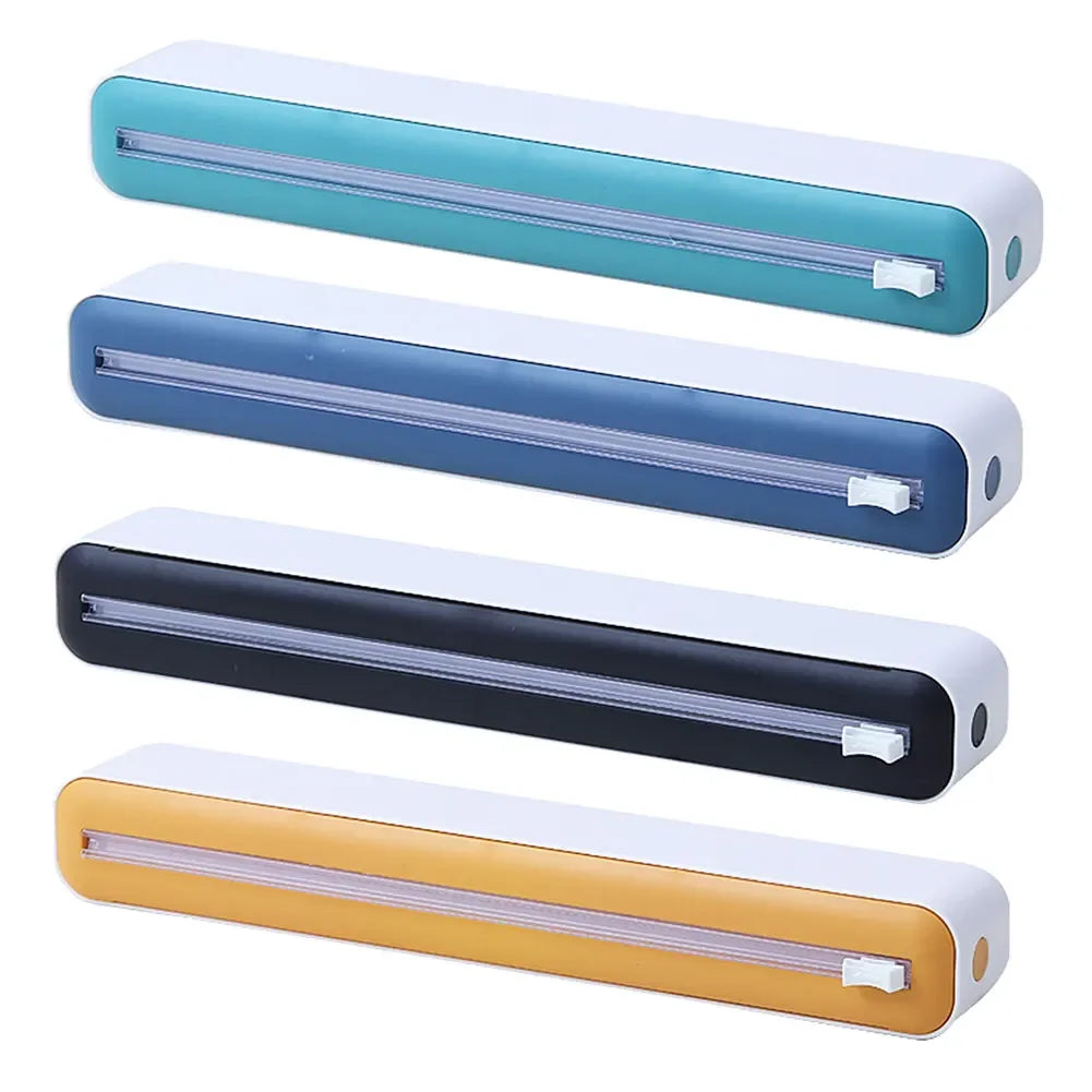 Foil and Plastic Wrap Organizer Refillable Food Cling Film Dispenser