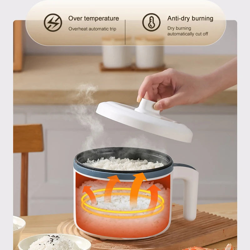 1-2 People Household Non-stick Pan Single/Double Layer Hot Pot