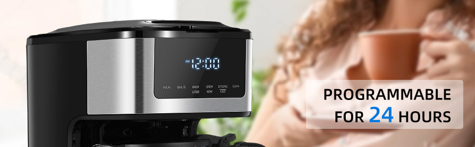 Programmable Drip Coffee Maker 12 Cup